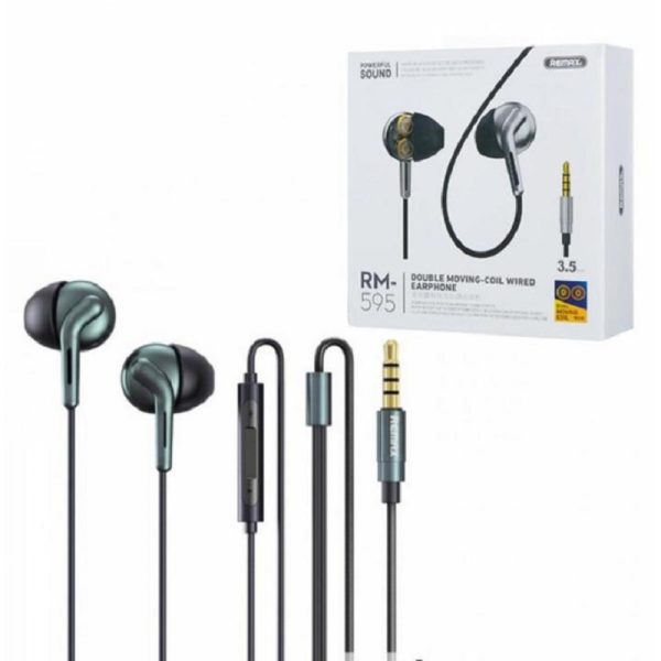 Remax RM-595 Double Moving-Coil Wired Earphone