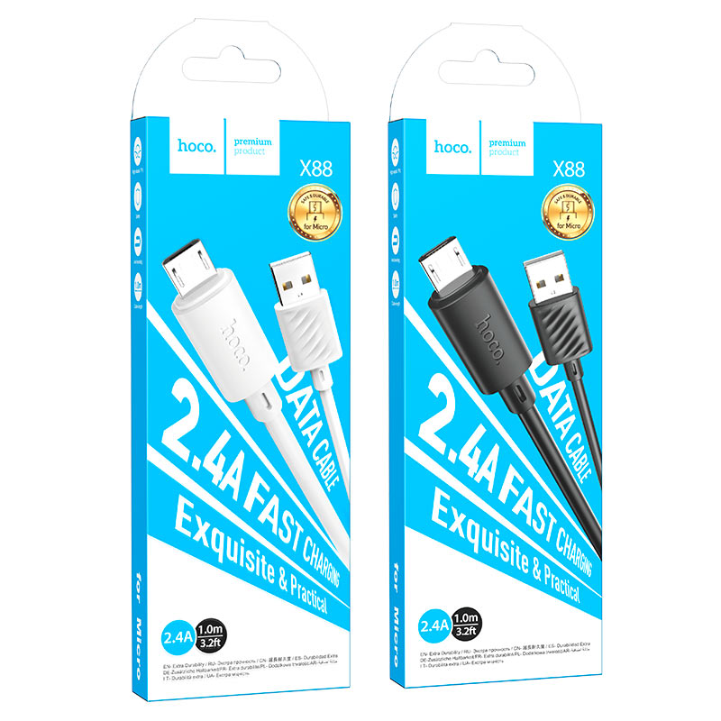 hoco-x88-gratified-charging-data-cable-usb-musb-packaging X88 Charging USB Oraimo Cable